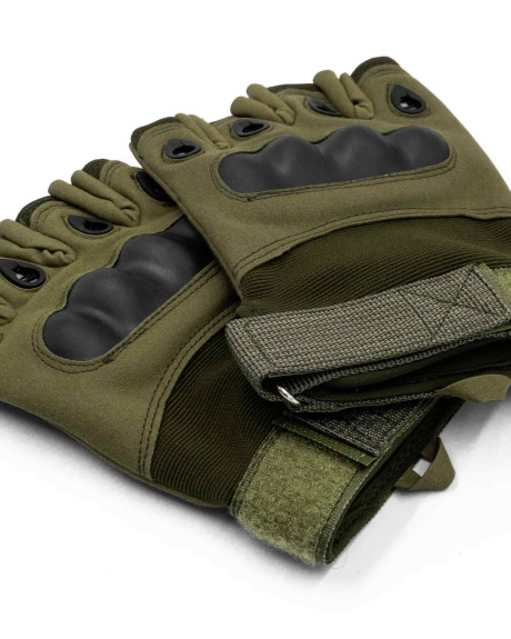 Тактичні рукавиці Combat безпалі (олива)